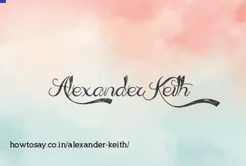 Alexander Keith