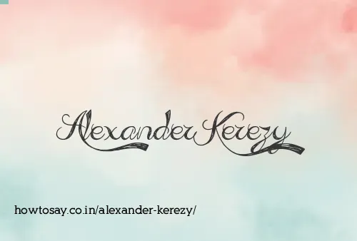 Alexander Kerezy
