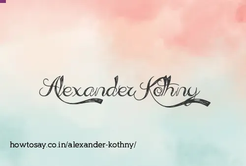 Alexander Kothny