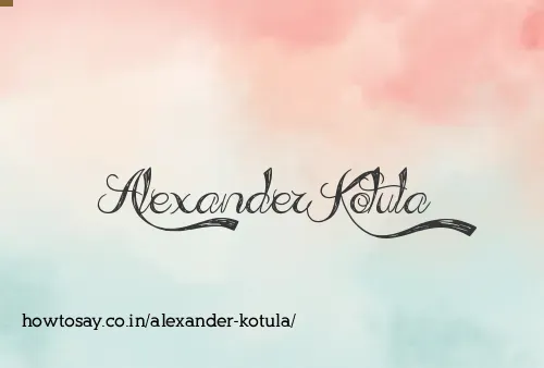 Alexander Kotula