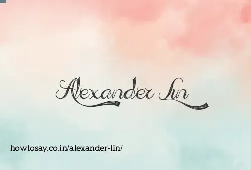 Alexander Lin