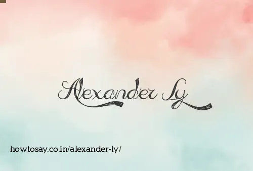 Alexander Ly