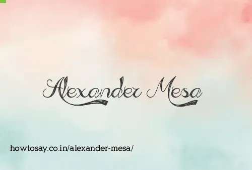 Alexander Mesa