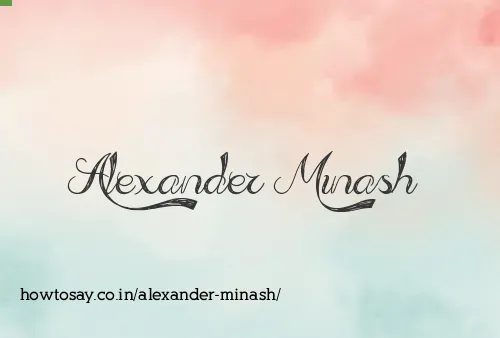 Alexander Minash