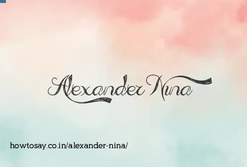 Alexander Nina