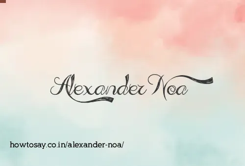 Alexander Noa