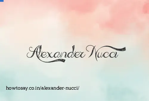 Alexander Nucci