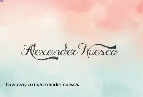 Alexander Nuesca