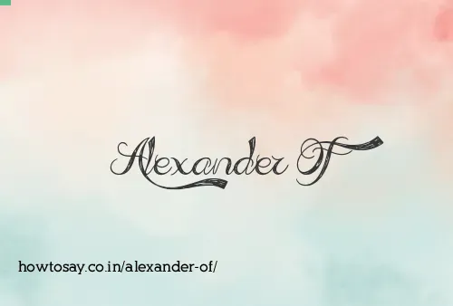 Alexander Of