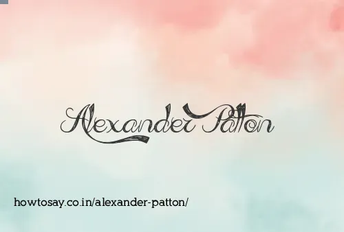 Alexander Patton