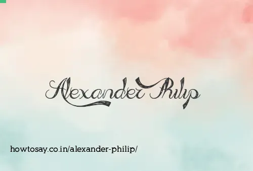 Alexander Philip