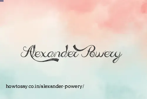 Alexander Powery