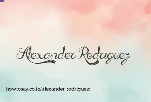 Alexander Rodriguez