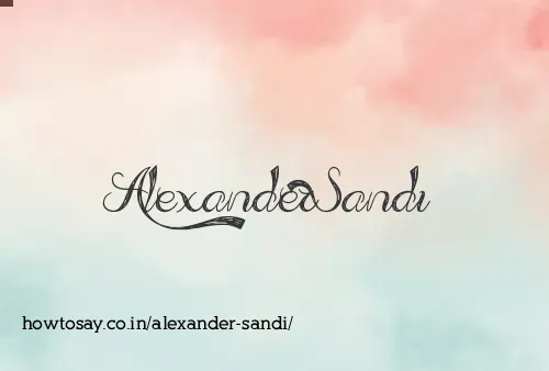Alexander Sandi
