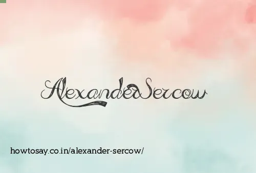 Alexander Sercow