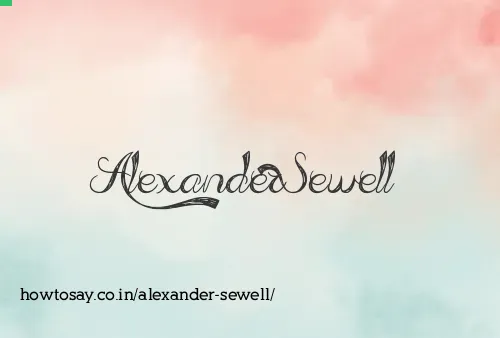 Alexander Sewell