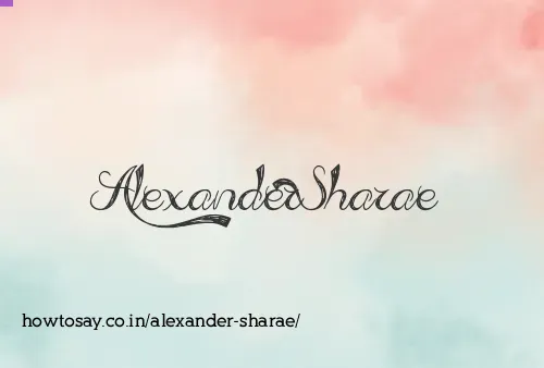Alexander Sharae