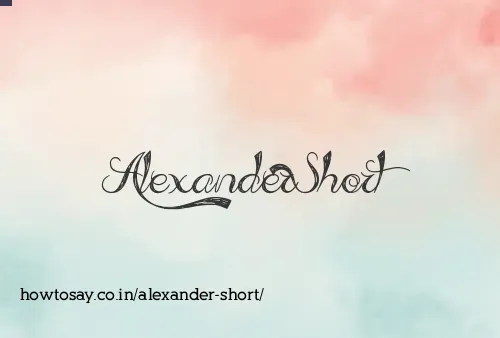 Alexander Short