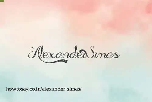 Alexander Simas