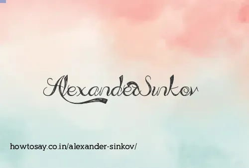 Alexander Sinkov