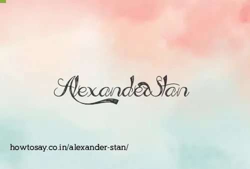 Alexander Stan