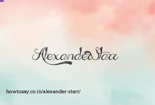 Alexander Starr