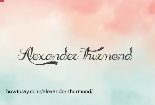 Alexander Thurmond