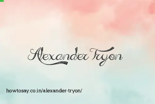 Alexander Tryon
