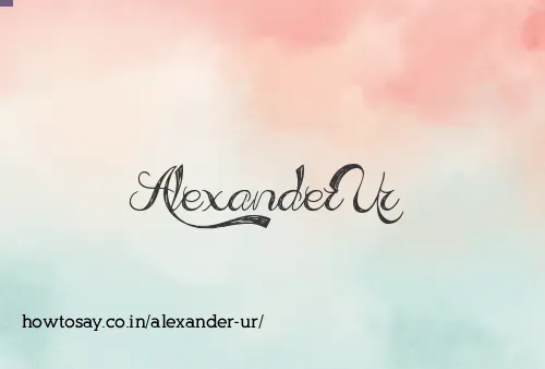 Alexander Ur