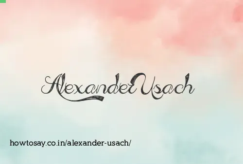 Alexander Usach