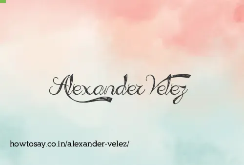 Alexander Velez