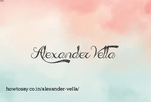 Alexander Vella