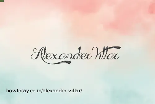 Alexander Villar