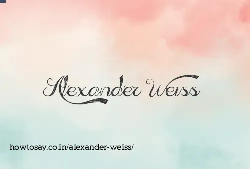 Alexander Weiss