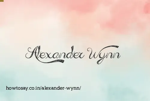 Alexander Wynn