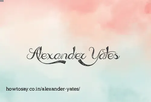 Alexander Yates
