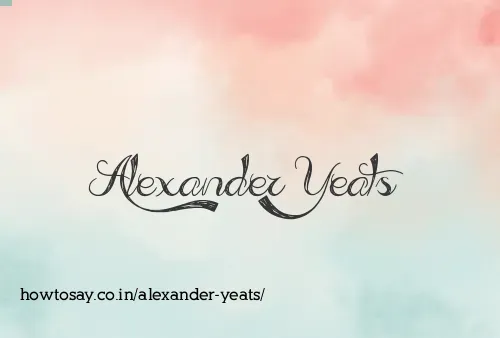 Alexander Yeats