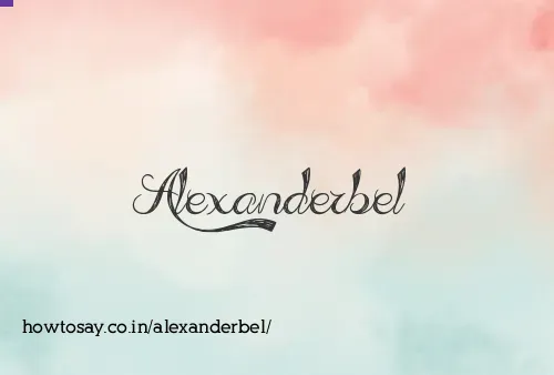 Alexanderbel
