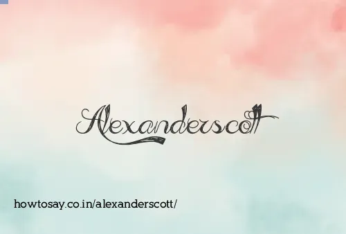 Alexanderscott