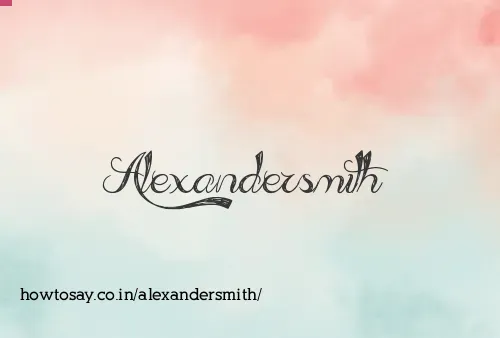 Alexandersmith