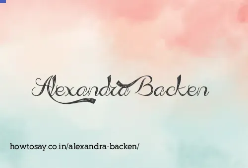 Alexandra Backen