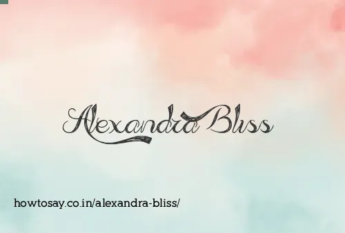 Alexandra Bliss