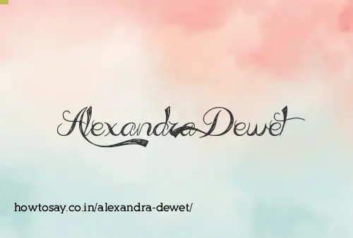 Alexandra Dewet