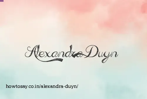 Alexandra Duyn