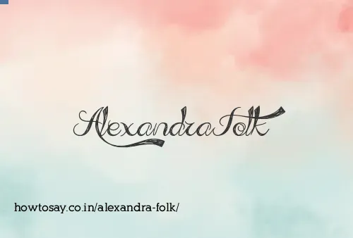 Alexandra Folk