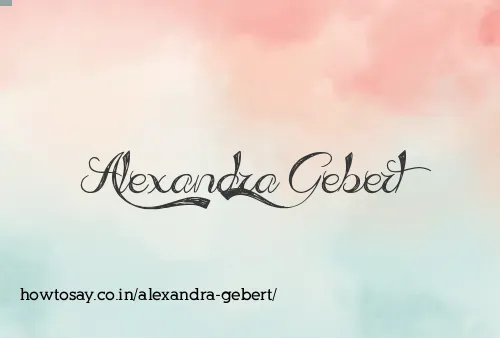 Alexandra Gebert