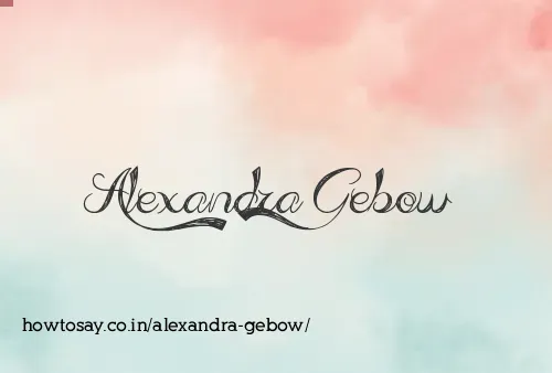 Alexandra Gebow