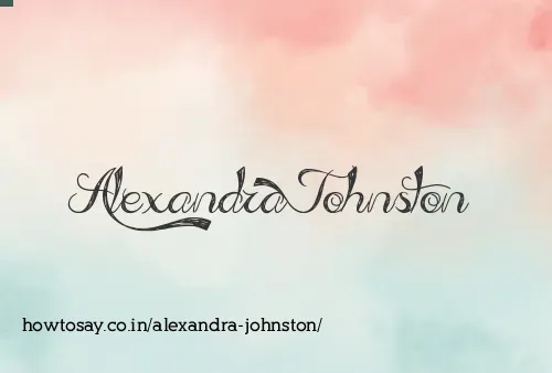 Alexandra Johnston