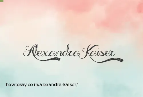 Alexandra Kaiser
