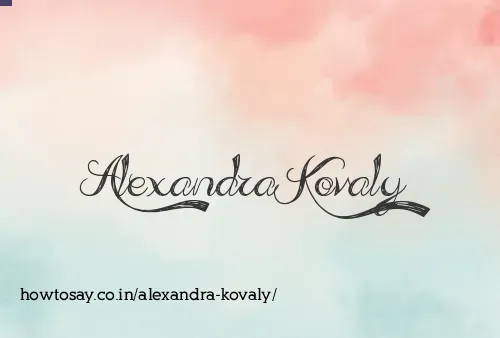 Alexandra Kovaly
